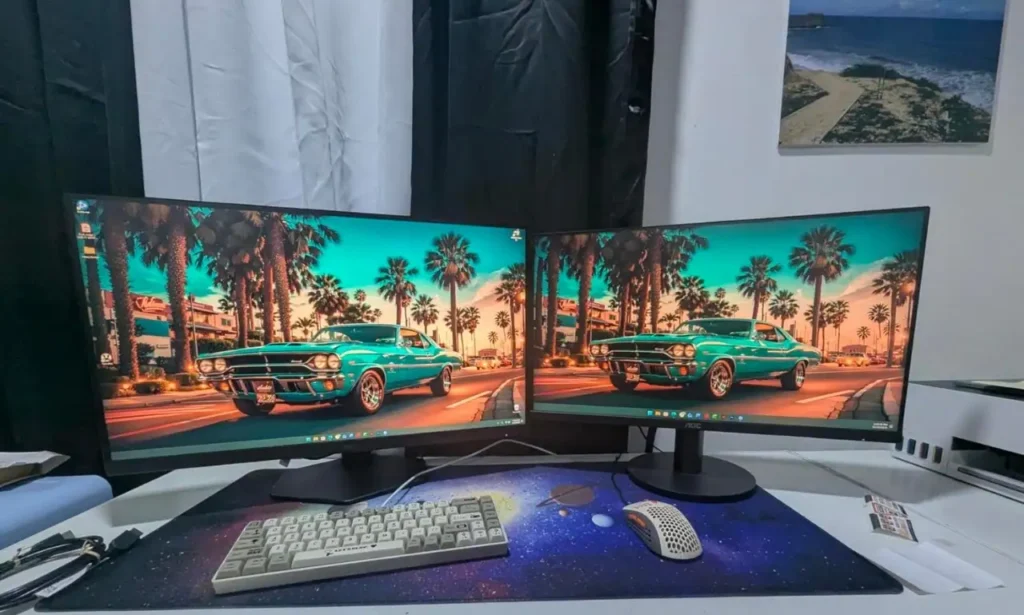 2 monitor gaming setup
