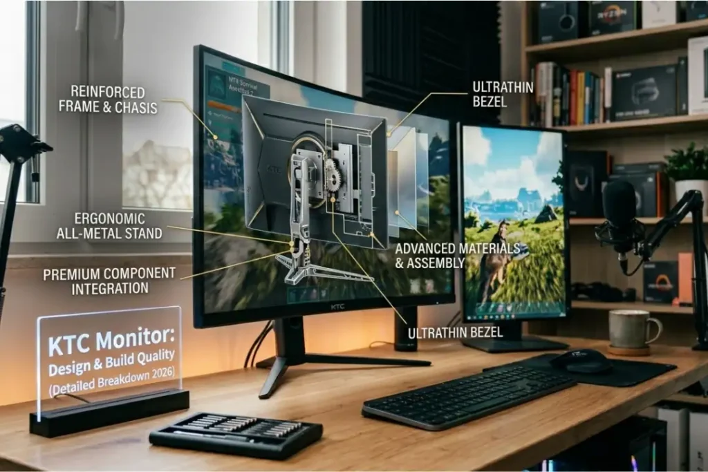 Design and Build Quality of KTC Monitor
