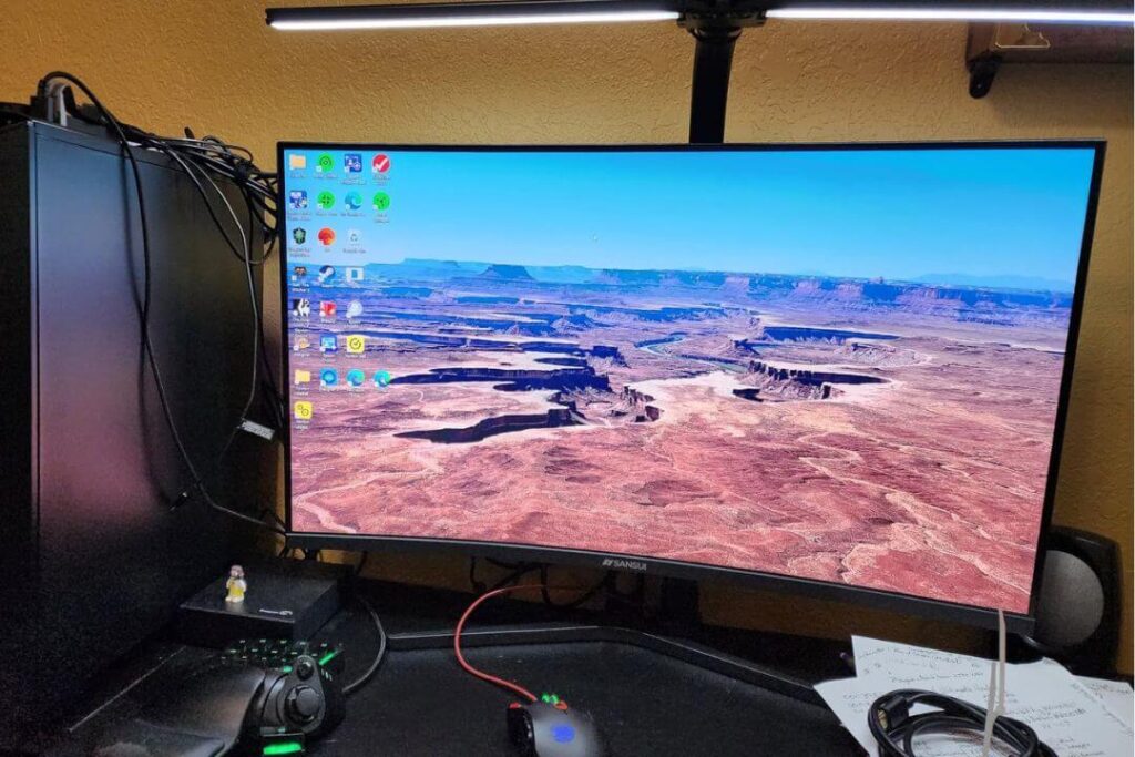 SANSUI 32 Inch Curved 240Hz Gaming Monitor