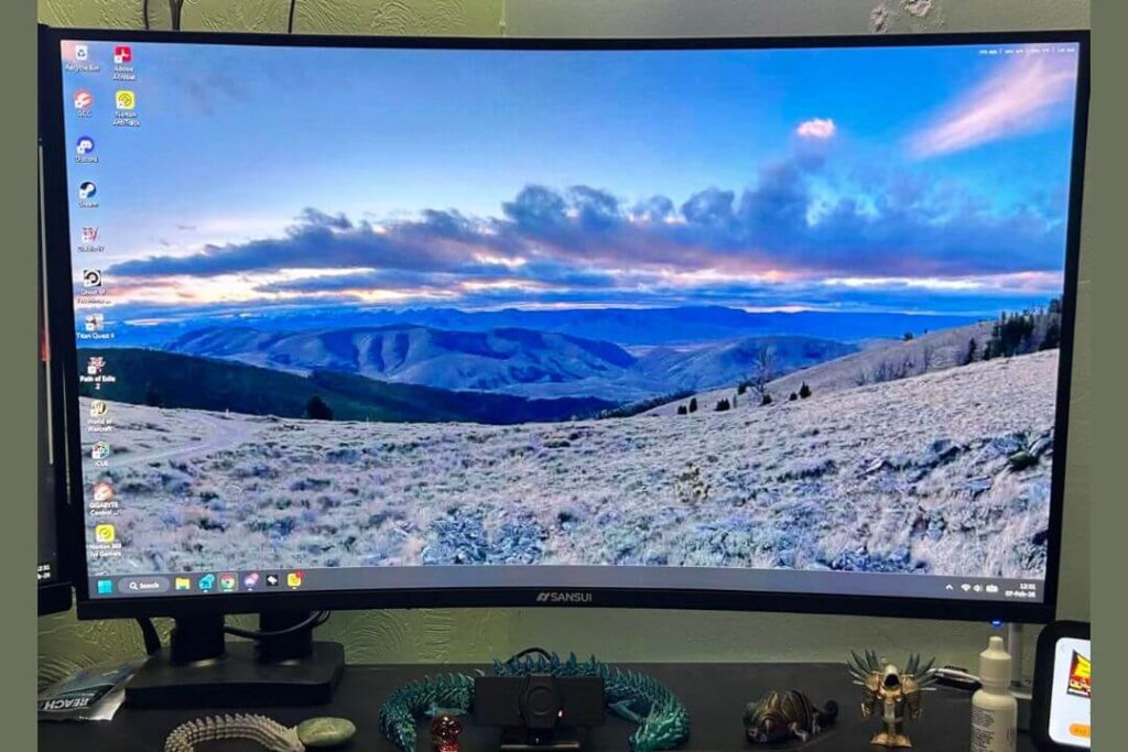 SANSUI 27 Inch Curved 240Hz Gaming Monitor