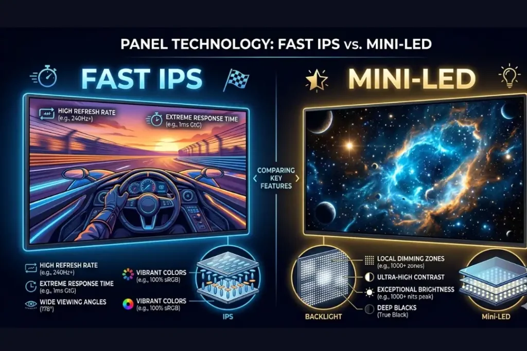 Panel Technology: Fast IPS vs. Mini-LED